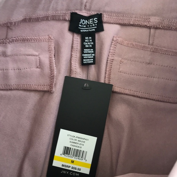 Jones New York mauve dress pants skinny M woman - Picture 4 of 6